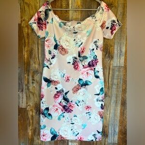CALVIN KLEIN Floral Bodycon Dress. Size 14.